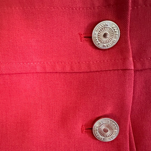 Karen Millen Tailored Db Tux Midi Dress Red Orange NWT 4 ❤️ - Picture 7 of 9